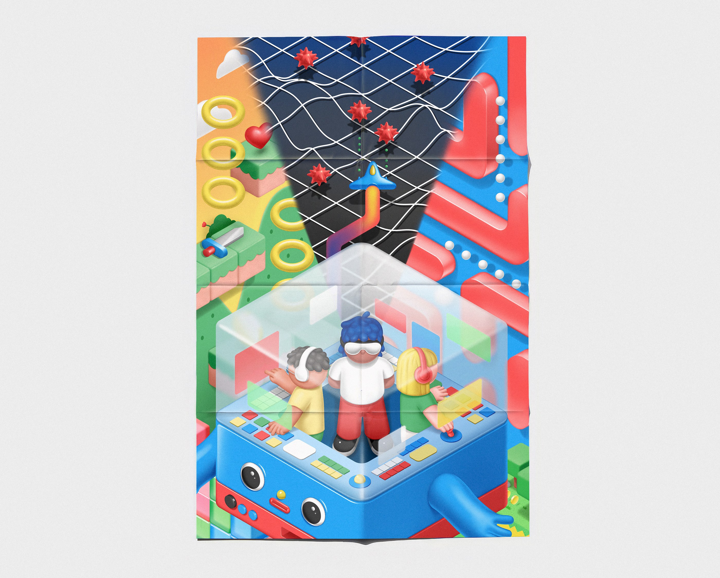 The giant fold-out poster that came with the issue