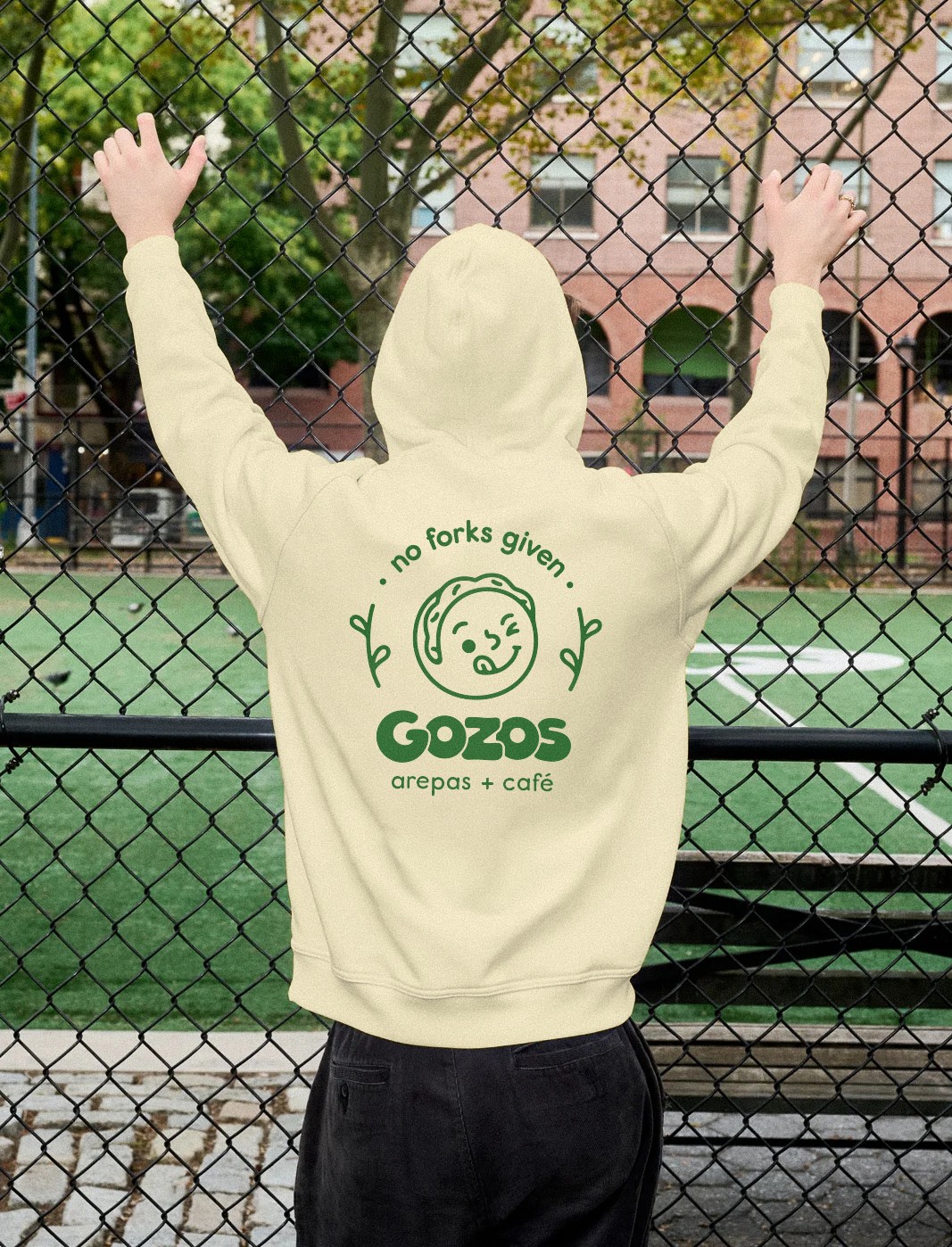 No forks given sweatshirt, back print