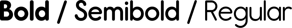 Report type specimen &mdash; Bold, Semibold, Regular