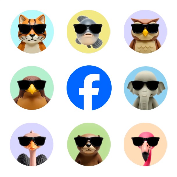 Avatar designs for Facebook Groups nicknames