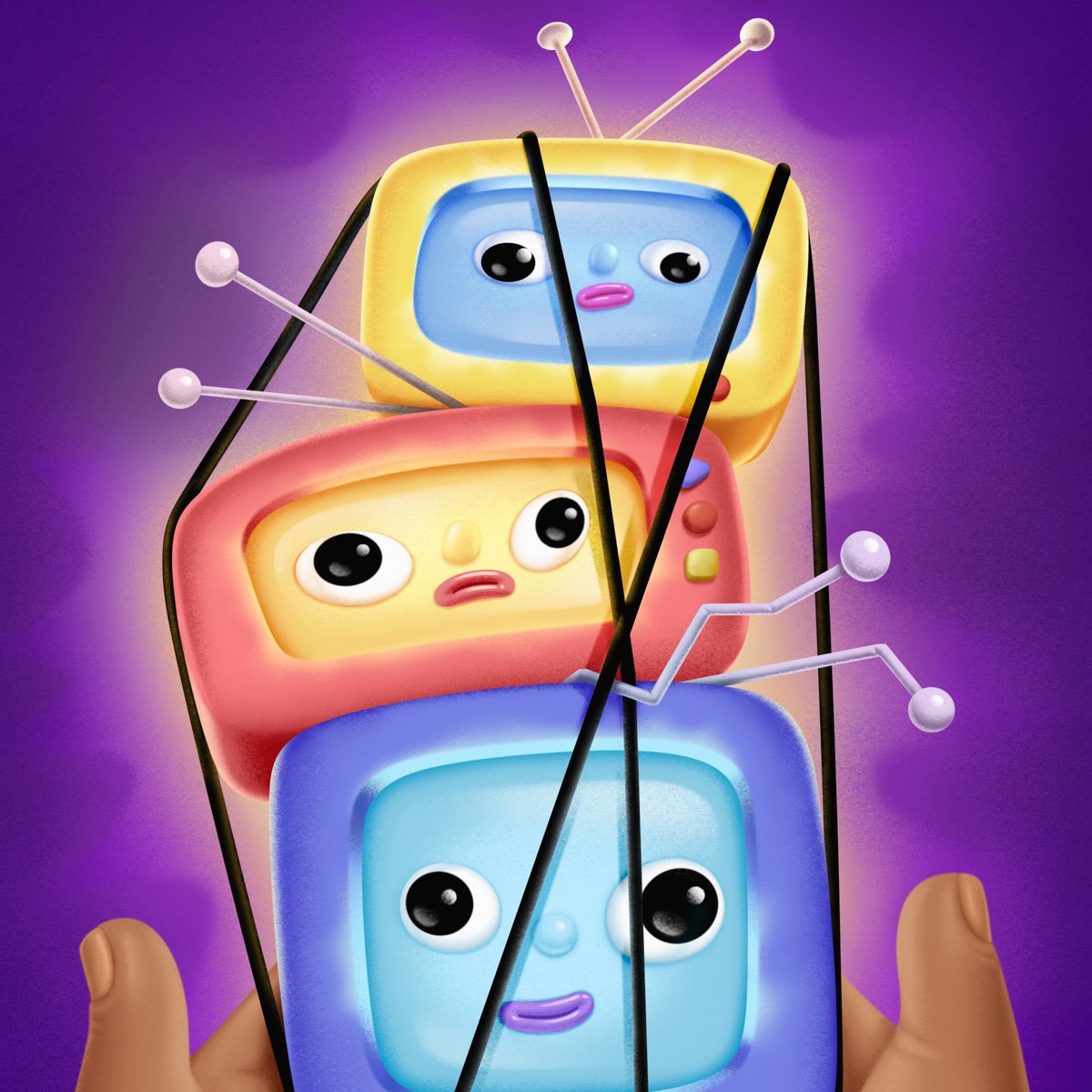 Editorial illustration about streaming services bundling